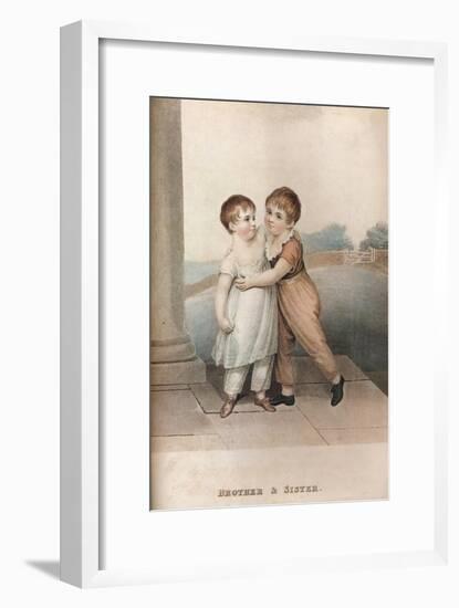 'Brother & Sister', c18th century-Unknown-Framed Giclee Print