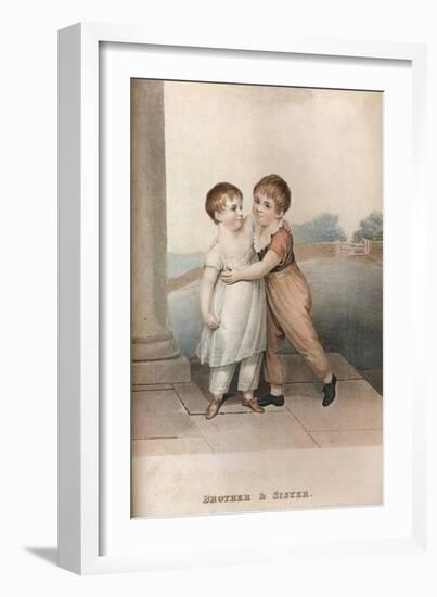 'Brother & Sister', c18th century-Unknown-Framed Giclee Print