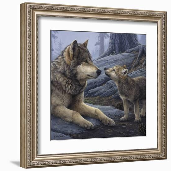 Brother Wolf (detail)-Daniel Smith-Framed Art Print