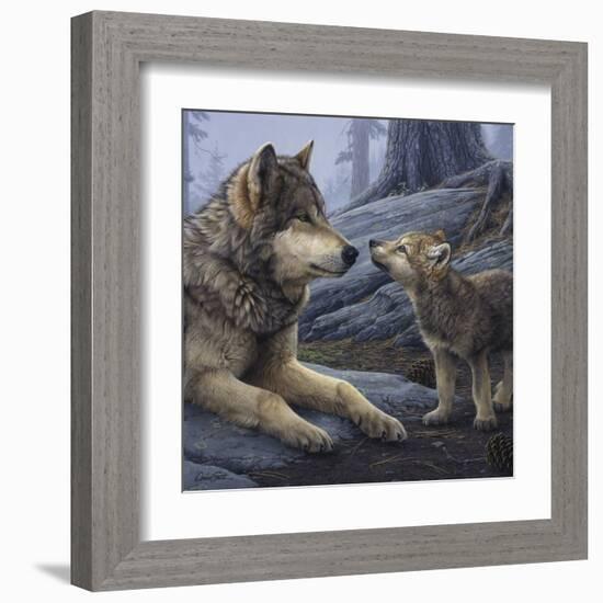 Brother Wolf (detail)-Daniel Smith-Framed Art Print