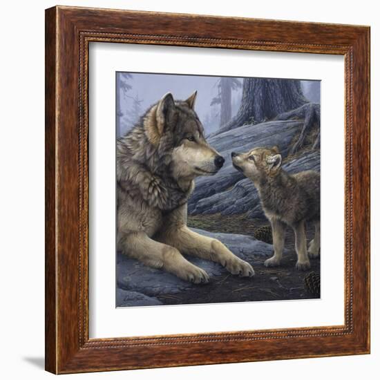 Brother Wolf (detail)-Daniel Smith-Framed Art Print