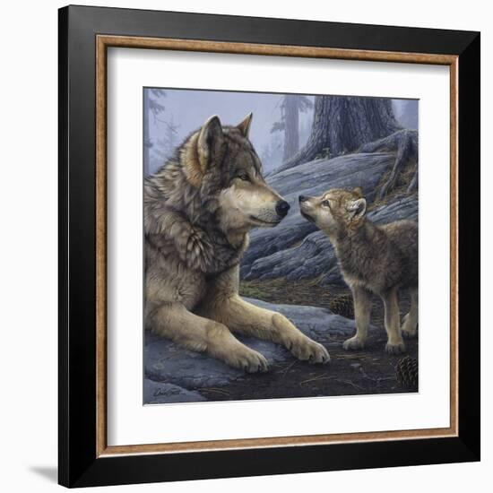 Brother Wolf (detail)-Daniel Smith-Framed Art Print