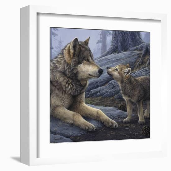 Brother Wolf (detail)-Daniel Smith-Framed Art Print