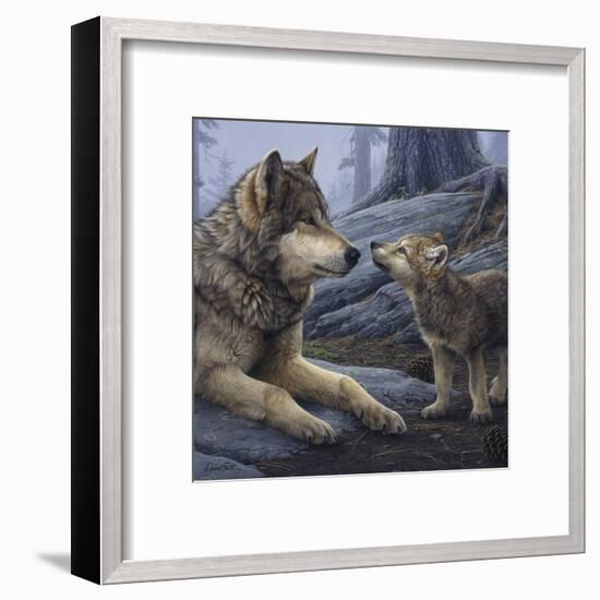 Brother Wolf (detail)-Daniel Smith-Framed Art Print