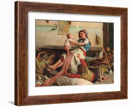 Brotherly Affection; Affetto Fraterno, C. 1900-Gaetano Chierici-Framed Giclee Print