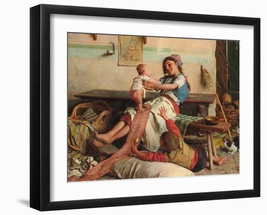 Brotherly Affection; Affetto Fraterno, C. 1900-Gaetano Chierici-Framed Giclee Print