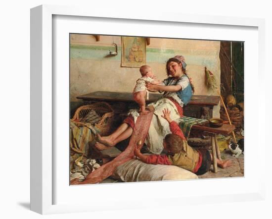 Brotherly Affection; Affetto Fraterno, C. 1900-Gaetano Chierici-Framed Giclee Print