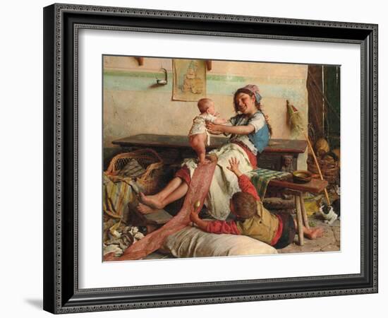 Brotherly Affection; Affetto Fraterno, C. 1900-Gaetano Chierici-Framed Giclee Print