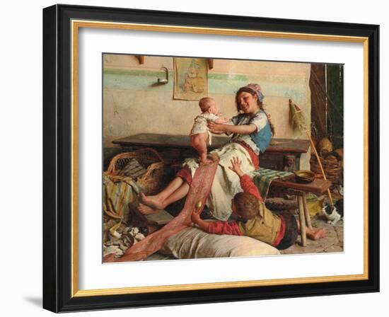 Brotherly Affection; Affetto Fraterno, C. 1900-Gaetano Chierici-Framed Giclee Print