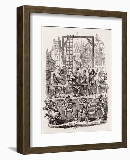 Brothers Grimm Children's and-George Cruikshank-Framed Giclee Print