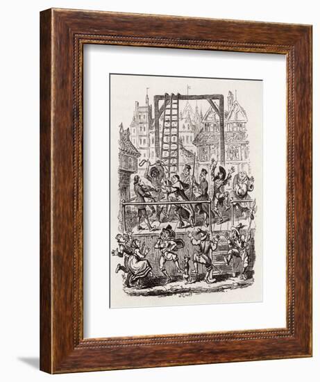 Brothers Grimm Children's and-George Cruikshank-Framed Giclee Print