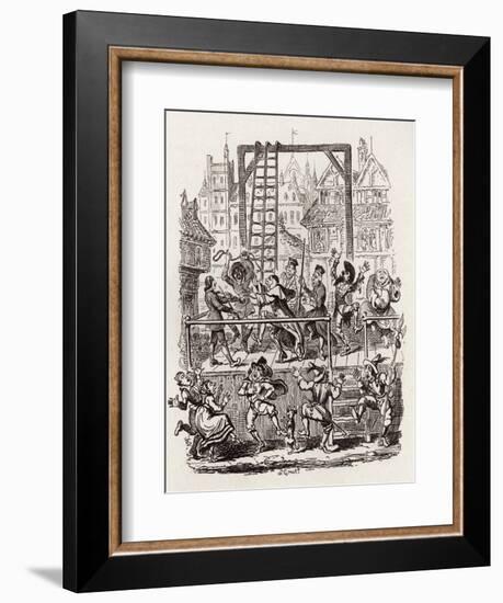 Brothers Grimm Children's and-George Cruikshank-Framed Giclee Print