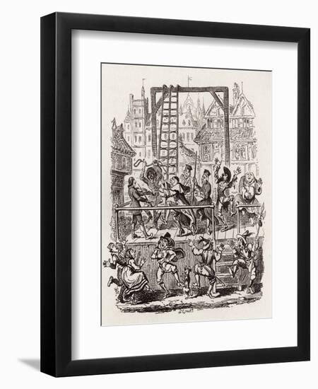 Brothers Grimm Children's and-George Cruikshank-Framed Giclee Print