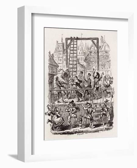 Brothers Grimm Children's and-George Cruikshank-Framed Giclee Print