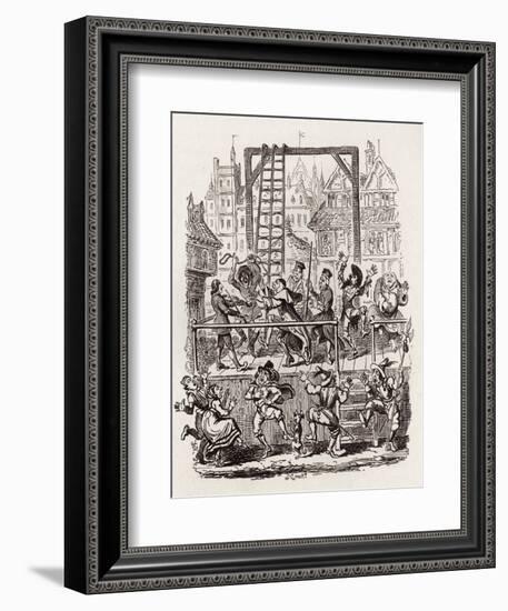 Brothers Grimm Children's and-George Cruikshank-Framed Giclee Print