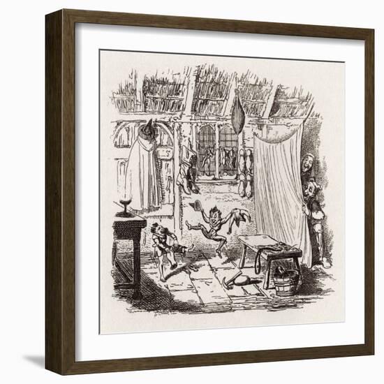 Brothers Grimm Children's and-George Cruikshank-Framed Giclee Print