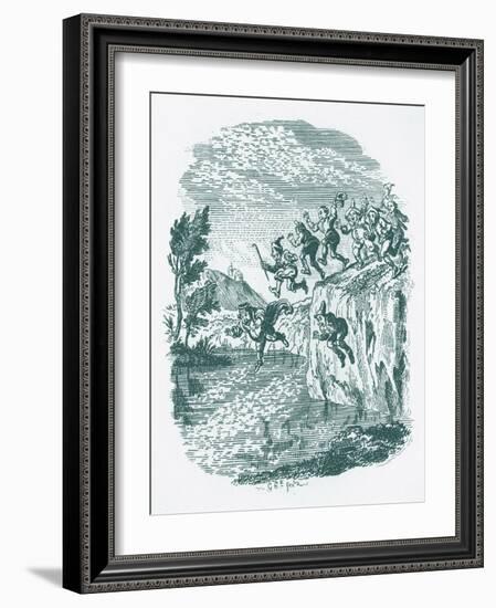 Brothers Grimm Children's and-George Cruikshank-Framed Giclee Print