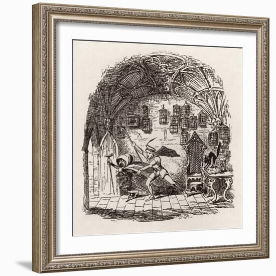 Brothers Grimm Children's and-George Cruikshank-Framed Giclee Print