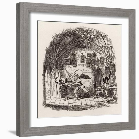 Brothers Grimm Children's and-George Cruikshank-Framed Giclee Print