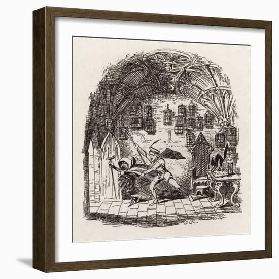 Brothers Grimm Children's and-George Cruikshank-Framed Giclee Print