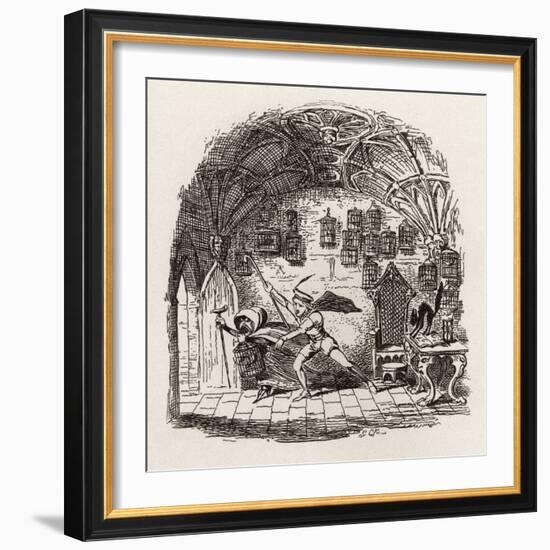 Brothers Grimm Children's and-George Cruikshank-Framed Giclee Print