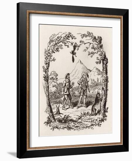 Brothers Grimm Children's and-George Cruikshank-Framed Giclee Print