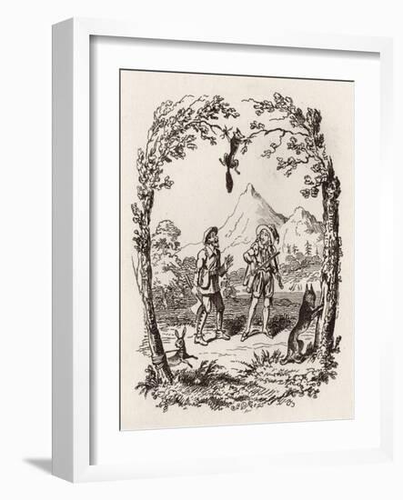 Brothers Grimm Children's and-George Cruikshank-Framed Giclee Print