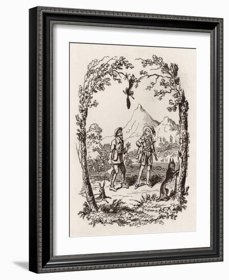 Brothers Grimm Children's and-George Cruikshank-Framed Giclee Print