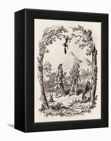 Brothers Grimm Children's and-George Cruikshank-Framed Premier Image Canvas