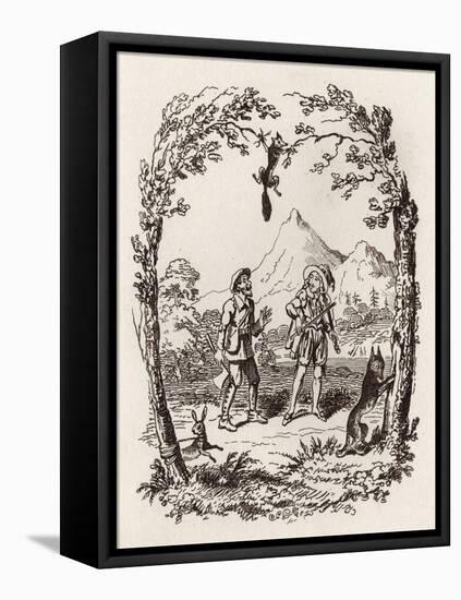 Brothers Grimm Children's and-George Cruikshank-Framed Premier Image Canvas