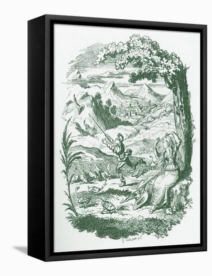 Brothers Grimm Children's and-George Cruikshank-Framed Premier Image Canvas