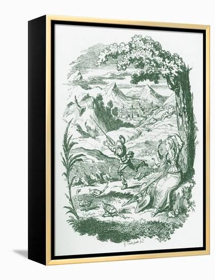 Brothers Grimm Children's and-George Cruikshank-Framed Premier Image Canvas