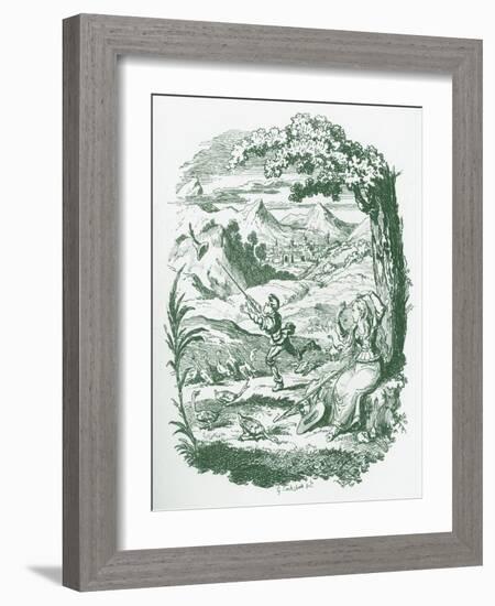 Brothers Grimm Children's and-George Cruikshank-Framed Giclee Print