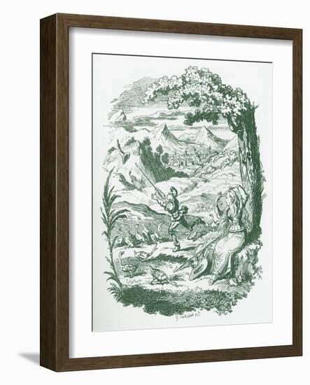 Brothers Grimm Children's and-George Cruikshank-Framed Giclee Print