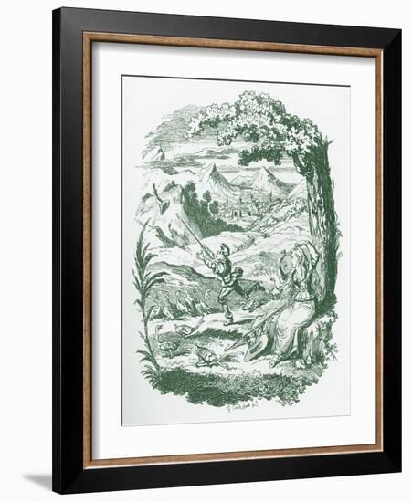 Brothers Grimm Children's and-George Cruikshank-Framed Giclee Print