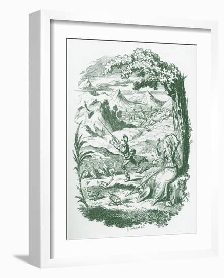 Brothers Grimm Children's and-George Cruikshank-Framed Giclee Print