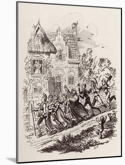 Brothers Grimm Children's-George Cruikshank-Mounted Giclee Print