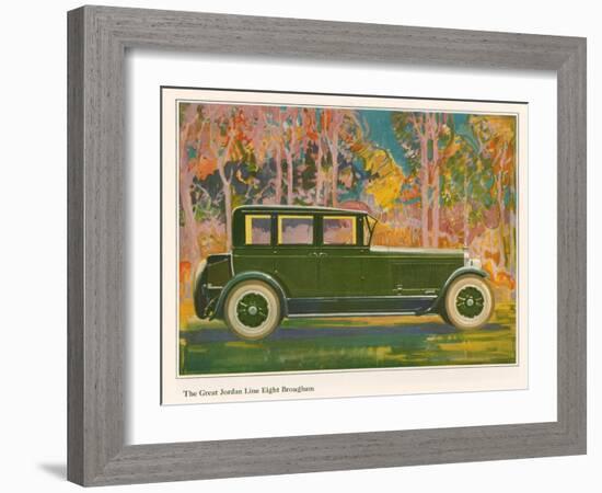 Brougham Car, Magazine Advertisement, USA, 1925-null-Framed Giclee Print