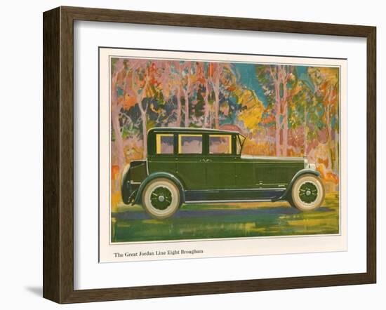 Brougham Car, Magazine Advertisement, USA, 1925-null-Framed Giclee Print