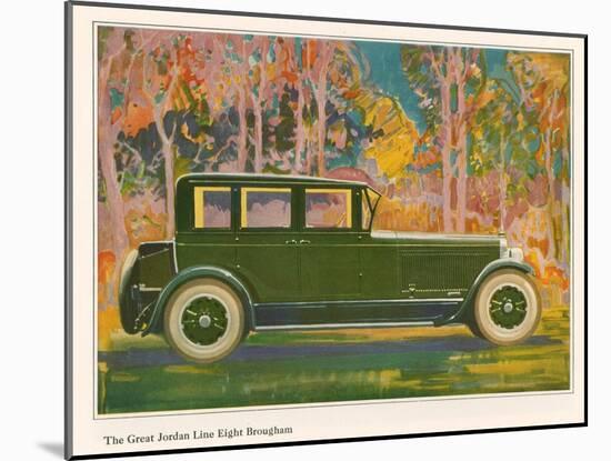Brougham Car, Magazine Advertisement, USA, 1925-null-Mounted Giclee Print