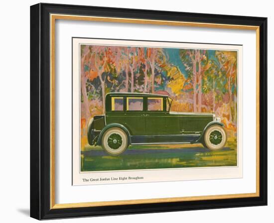 Brougham Car, Magazine Advertisement, USA, 1925-null-Framed Giclee Print