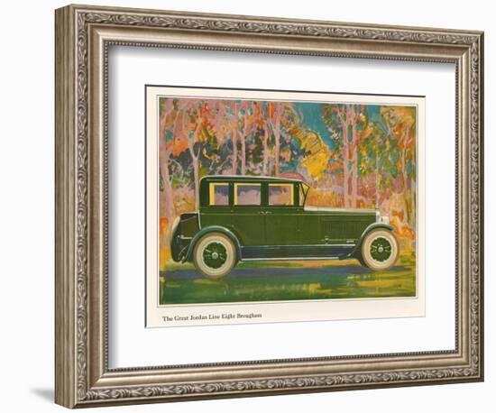 Brougham Car, Magazine Advertisement, USA, 1925-null-Framed Giclee Print