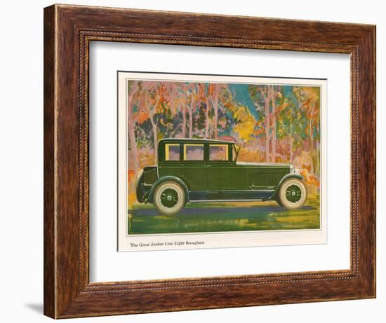 Brougham Car, Magazine Advertisement, USA, 1925-null-Framed Giclee Print