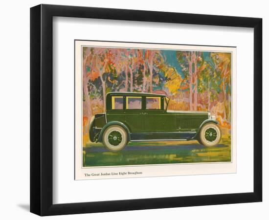 Brougham Car, Magazine Advertisement, USA, 1925-null-Framed Giclee Print