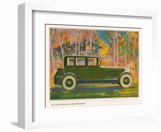 Brougham Car, Magazine Advertisement, USA, 1925-null-Framed Giclee Print