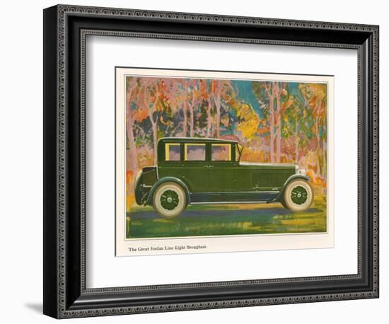 Brougham Car, Magazine Advertisement, USA, 1925-null-Framed Giclee Print