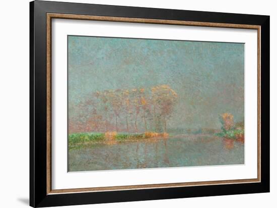 Brouillard sur la Lys-Fog on the river Lys.-Emile Claus-Framed Giclee Print