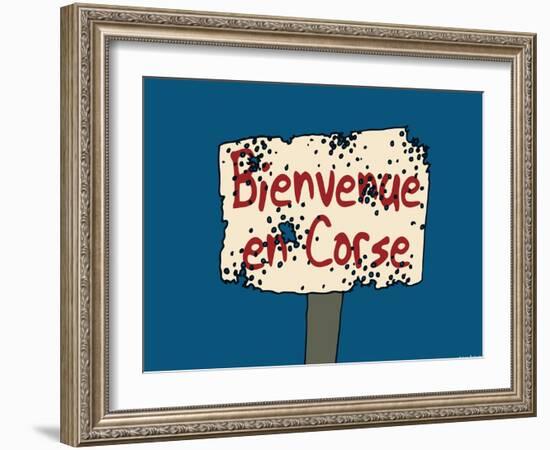 Broutch - Bienvenue en Corse-Sylvain Bichicchi-Framed Art Print