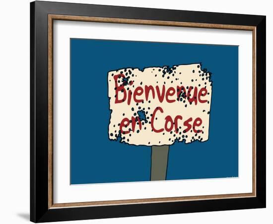 Broutch - Bienvenue en Corse-Sylvain Bichicchi-Framed Art Print