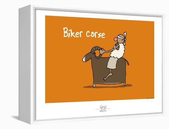 Broutch - Biker corse-Sylvain Bichicchi-Framed Stretched Canvas